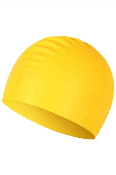 SKHA005 manufacturing swimming cap design waterproof silicone rubber swimming cap swimming cap center front view